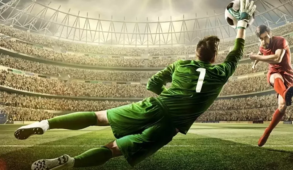 Kartu pertandingan olahraga pada layar mobile